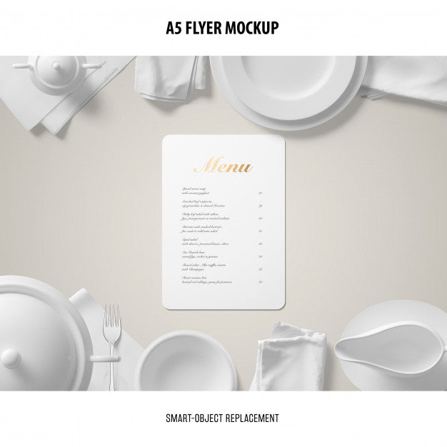 A5 Flyer Mockup Psd