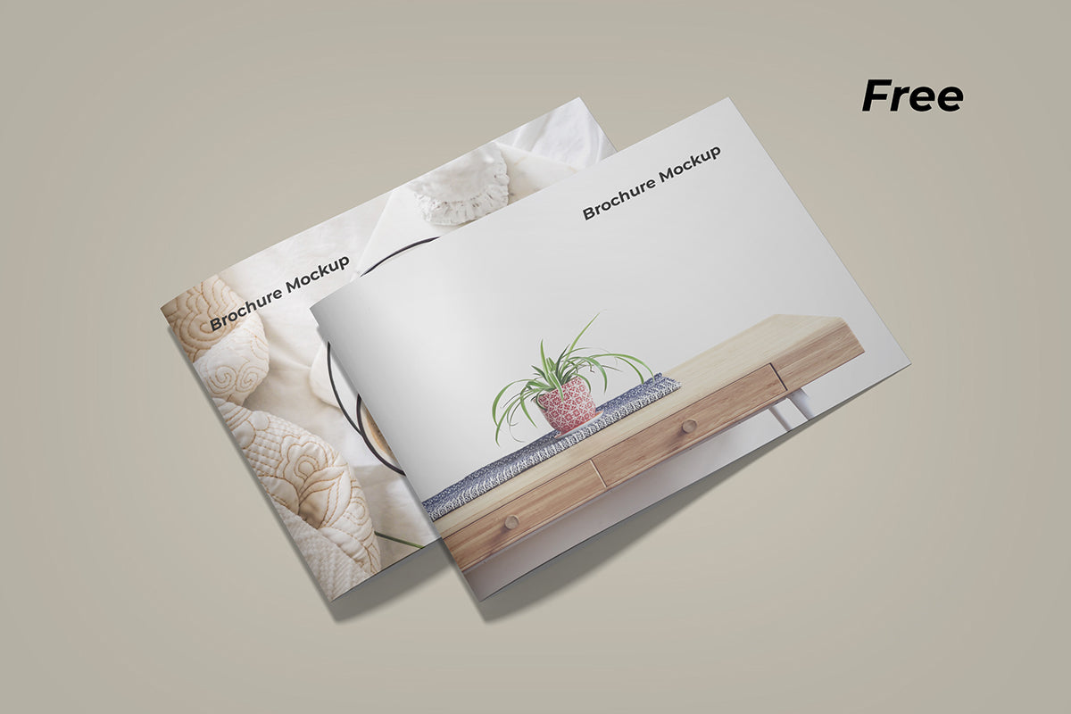 A5 Landscape Brohure Mockup