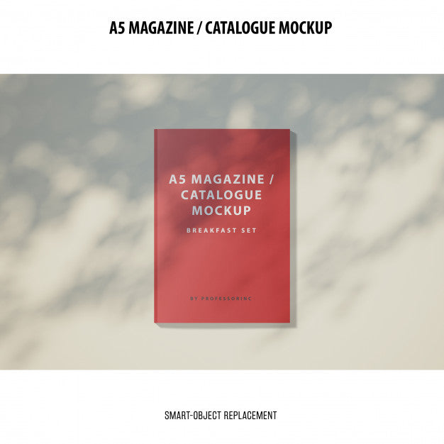 A5 Magazine Catalogue Mockup Psd