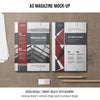 A5 Magazine Mockup Of Two Psd