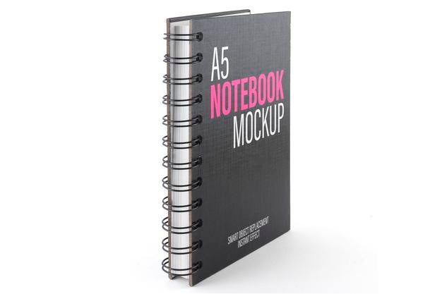 A5 Ring Notebook Mockup Psd