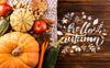 Above View Arrangement With Pumpkin And Copy-Space Psd