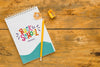 Above View Back To School Mock-Up Psd