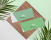 Above View Plant, Stationery And Wood Psd