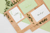 Above View Stationery Leaves And Wood Psd