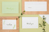 Above View Stationery Leaves And Wooden Pieces Psd
