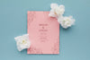 Above View Wedding Mock-Up Psd