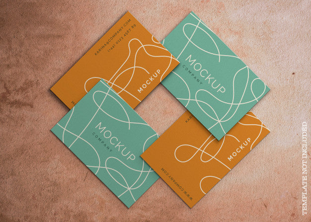 Abstract Business Card Mockup Psd