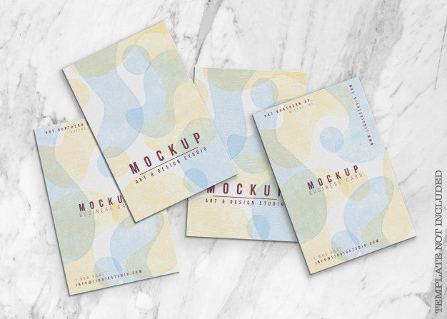 Abstract Business Card Mockup Psd