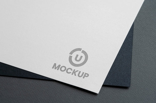 Abstract Business Mock-Up Logo Psd