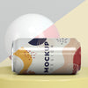 Abstract Can Packaging Mock-Up Psd