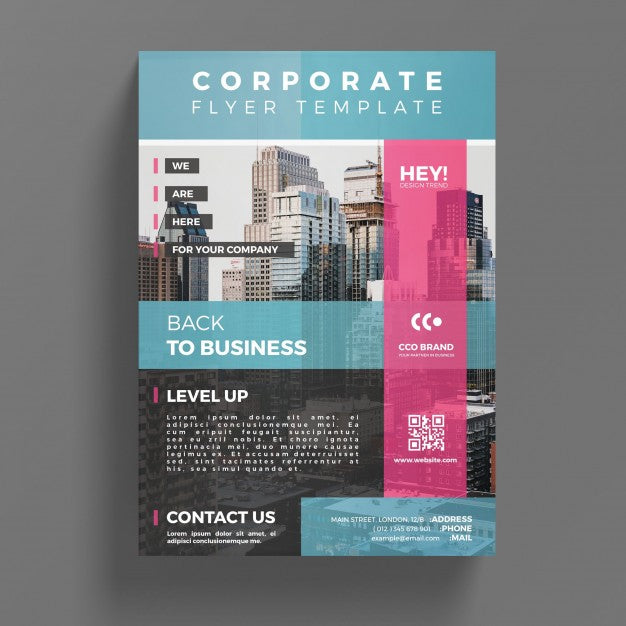 Abstract Corporate Flyer Template Psd