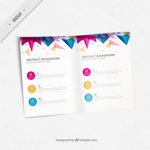 Abstract Flyer Mockup Psd