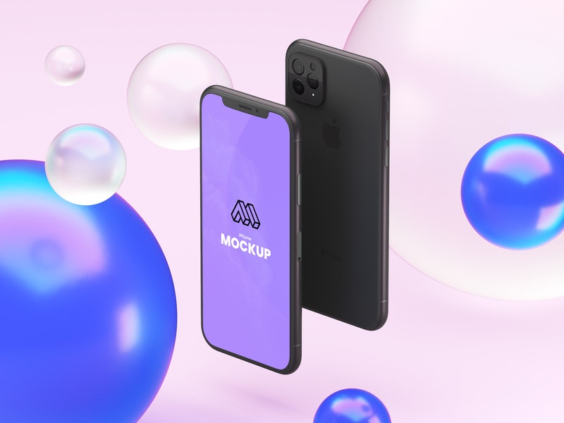 Abstract Iphone 12 Mockup