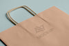 Abstract Mock-Up Logo On Shopping Bag Psd