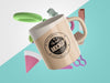Abstract Mock-Up Merchandise With A Mug Psd