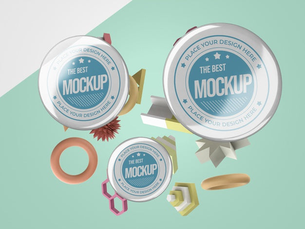 Abstract Mock-Up Merchandise With Insignia Psd