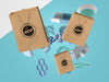 Abstract Mock-Up Merchandise With Shopping Bags Psd