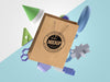 Abstract Mock-Up Paper Bag Merchandise Psd