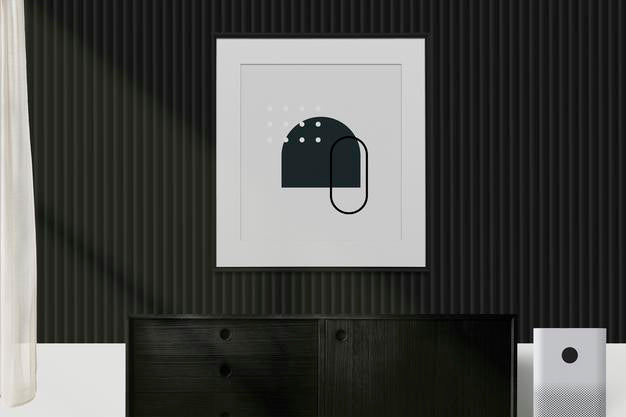 Abstract Paint On The Dark Green Wall Psd