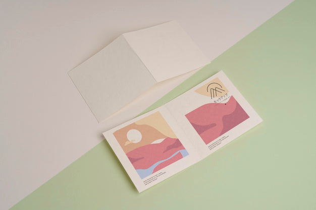 Abstract Shapes Brochure Mock-Up Psd