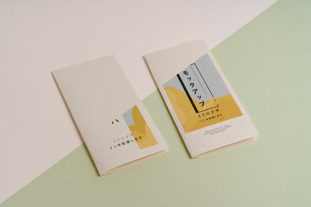 Abstract Shapes Brochure Mock-Up Psd