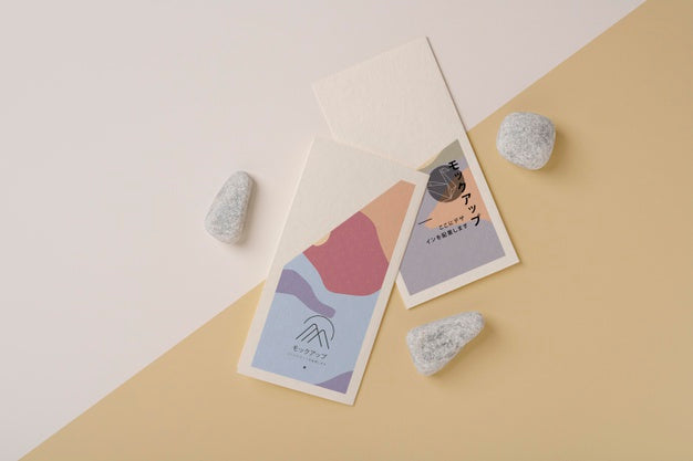 Abstract Shapes Brochure Mock-Up Psd