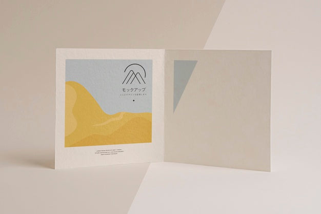 Abstract Shapes Brochure Mock-Up Psd