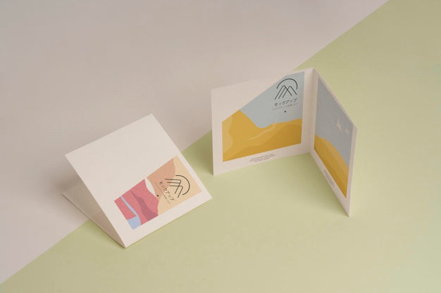 Abstract Shapes Brochure Mock-Up Psd