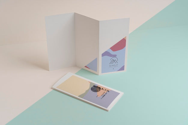 Abstract Shapes Brochure Mock-Up Psd