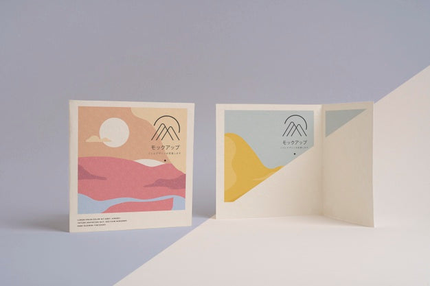 Abstract Shapes Brochure Mock-Up Psd