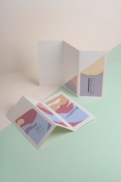 Abstract Shapes Brochure Mock-Up Psd