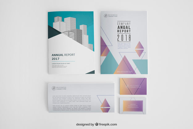 Abstract Stationery Mockup Psd