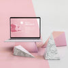 Abstract Stone And Laptop Psd