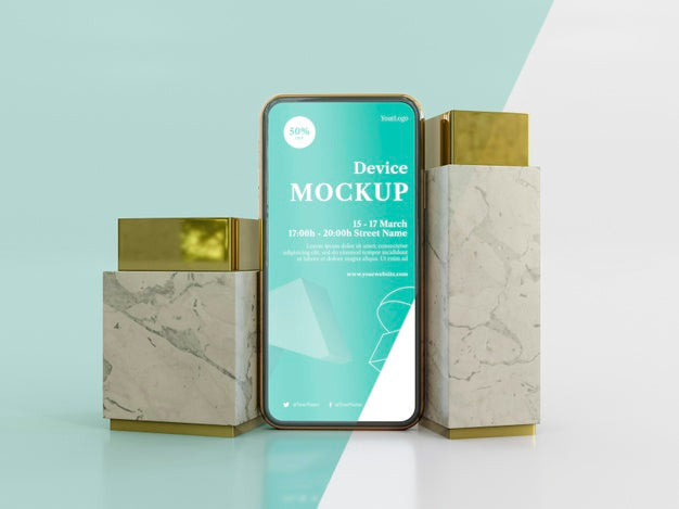 Abstract Stone And Mobile Psd