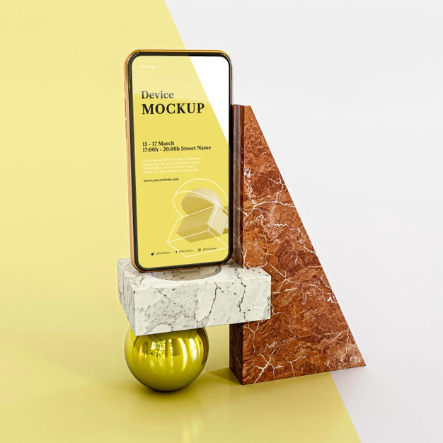 Abstract Stone And Mobile Psd