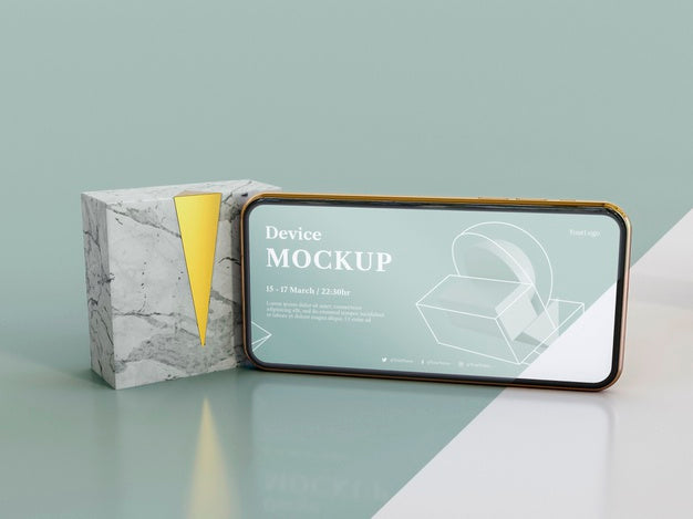 Abstract Stone And Mobile Psd