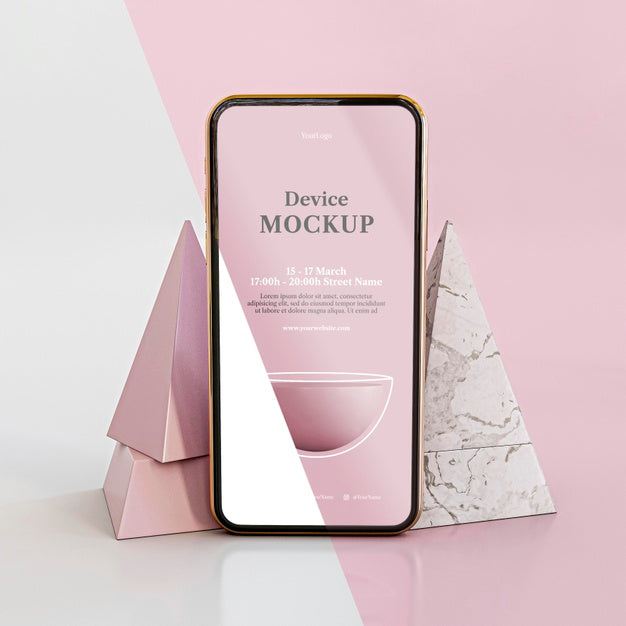 Abstract Stone And Mobile Psd