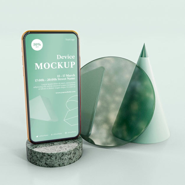 Abstract Stone And Mobile Psd