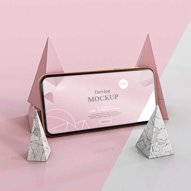 Abstract Stone And Mobile Psd