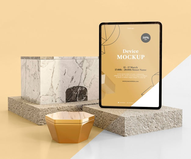 Abstract Stone And Tablet Psd