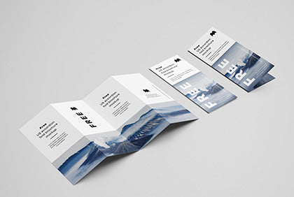 Accordion Brochure Mockup