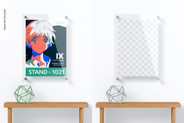 Acrylic Poster Frame Mockup Psd