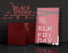 Acrylic Table Tent With Card Holder Mockup. Black Friday Concept Psd