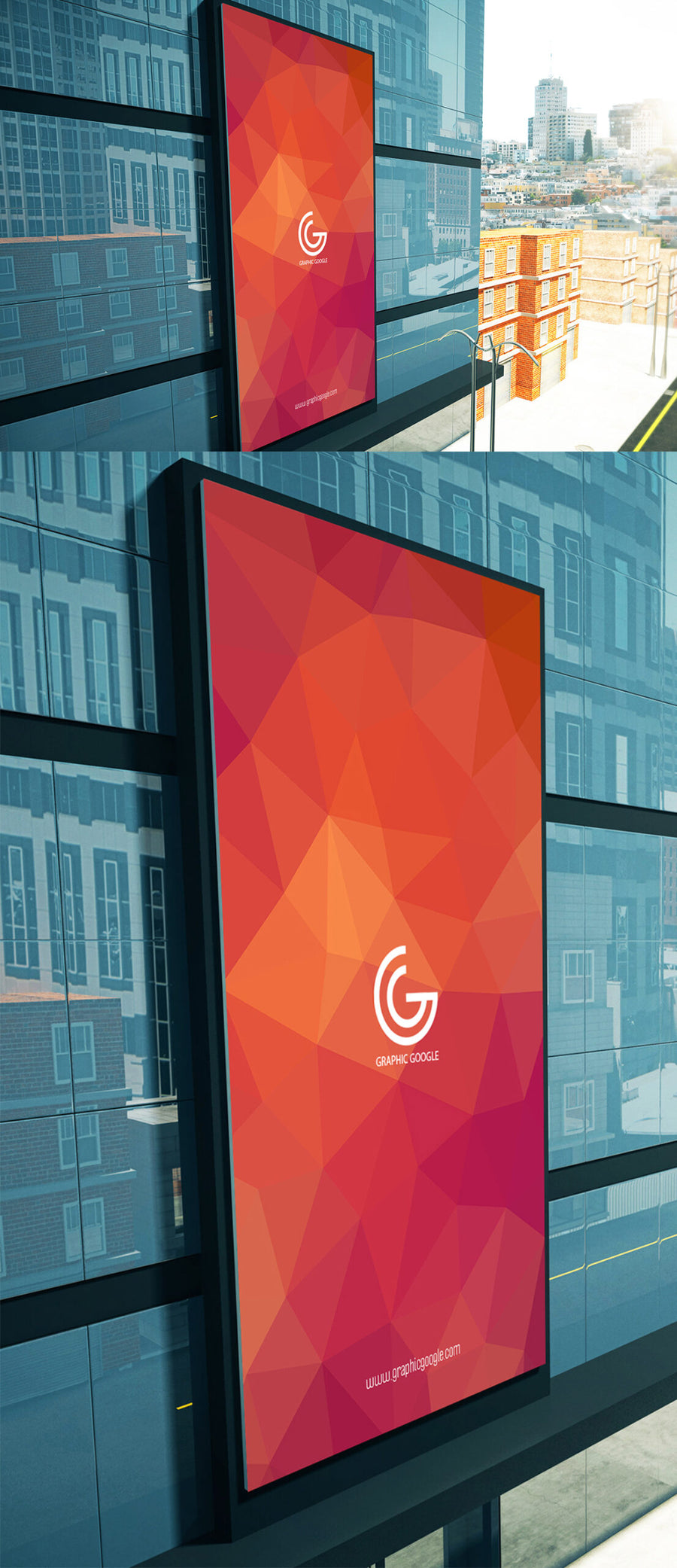 Advertisement Building Billboard Mockup