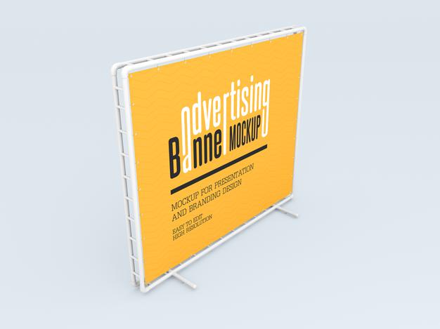 Advertising Banner Mockup Psd
