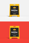 Advertising Banner Stand Mockup Psd