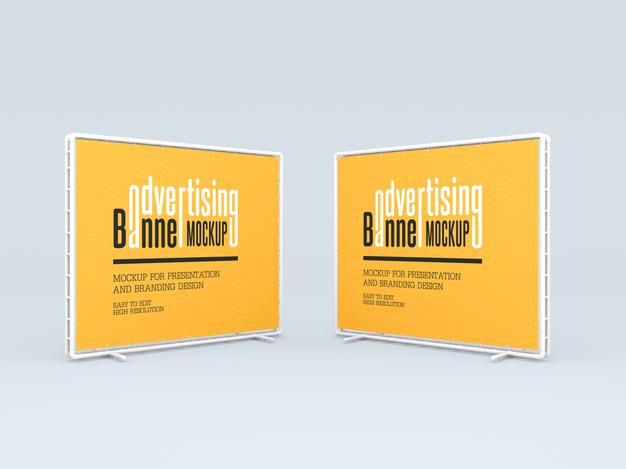 Advertising Banners Mockup Psd