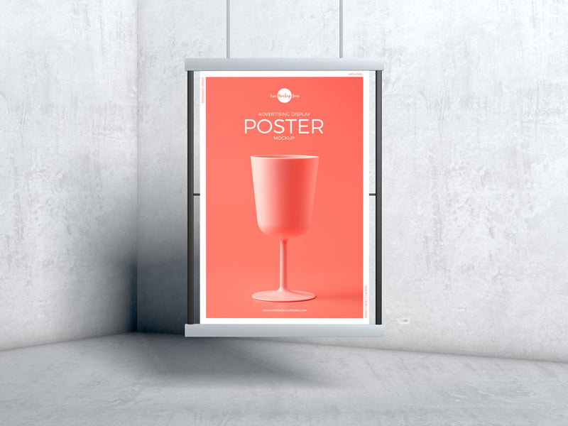 Advertising Display Poster Mockup