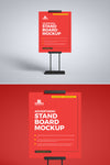Advertising Stand Banner Mockup Psd